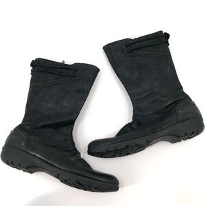 MERRELL Vera Mid Boot Black 10.5 Leather Waterproof Outdoor Boots Women Mid Calf